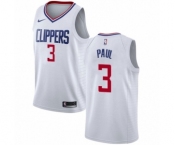 Men's Nike Los Angeles Clippers #3 Chris Paul Swingman White NBA Jersey - Association Edition