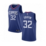 Men's Nike Los Angeles Clippers #32 Blake Griffin Swingman Blue Road NBA Jersey - Icon Edition