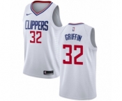 Men's Nike Los Angeles Clippers #32 Blake Griffin Swingman White NBA Jersey - Association Edition