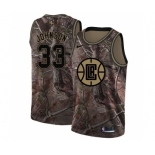 Men's Nike Los Angeles Clippers #33 Wesley Johnson Swingman Camo Realtree Collection NBA Jersey