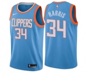 Men's Nike Los Angeles Clippers #34 Tobias Harris Swingman Blue NBA Jersey - City Edition