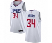 Men's Nike Los Angeles Clippers #34 Tobias Harris Swingman White NBA Jersey - Association Edition