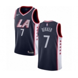 Men's Nike Los Angeles Clippers #7 Sam Dekker Swingman Navy Blue NBA Jersey - City Edition