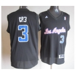 nba los angeles clippers #3 cp3 black[revolution 30 swingman]