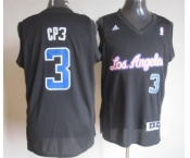 nba los angeles clippers #3 cp3 black[revolution 30 swingman]