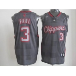 nba los angeles clippers #3 paul black grey[2012]