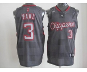 nba los angeles clippers #3 paul black grey[2012]