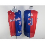 nba los angeles clippers #3 paul blue-red[strip][revolution 30 swingman]