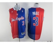 nba los angeles clippers #3 paul blue-red[strip][revolution 30 swingman]