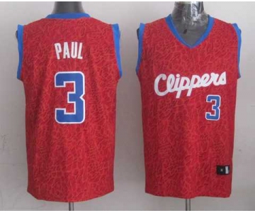 nba los angeles clippers #3 paul red leopard print[2014 new]