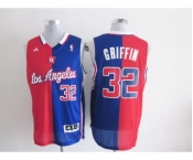 nba los angeles clippers #32 griffin blue-red[strip][revolution 30 swingman]