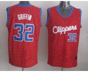 nba los angeles clippers #32 griffin red leopard print[2014 new]