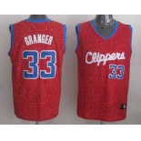 nba los angeles clippers #33 granger red leopard print[2014 new]