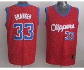 nba los angeles clippers #33 granger red leopard print[2014 new]