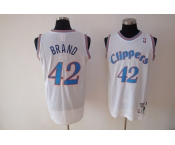 nba los angeles clippers #42 brand white(fans edition)