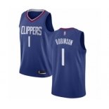 Women's Los Angeles Clippers #1 Jerome Robinson Authentic Blue Basketball Jersey - Icon Edition