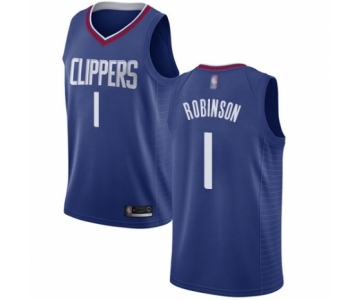 Women's Los Angeles Clippers #1 Jerome Robinson Authentic Blue Basketball Jersey - Icon Edition