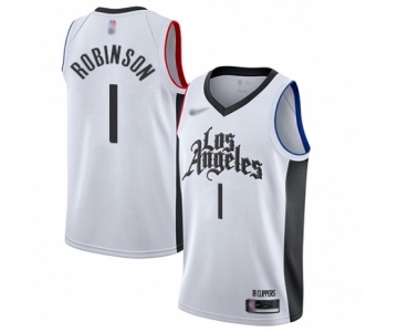 Women's Los Angeles Clippers #1 Jerome Robinson Swingman White Basketball Jersey - 2019-20 City Edition