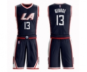 Women's Los Angeles Clippers #13 Paul George Swingman Navy Blue Basketball Suit Jersey - City Edition