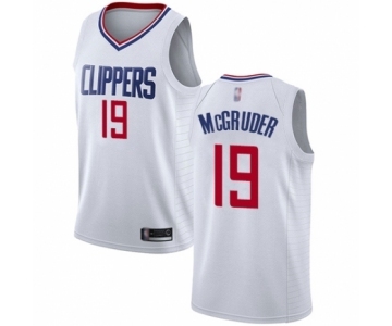 Women's Los Angeles Clippers #19 Rodney McGruder Authentic White Basketball Jersey - Association Edition