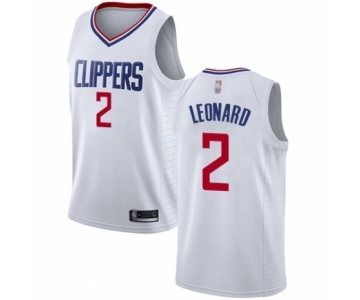 Women's Los Angeles Clippers #2 Kawhi Leonard Authentic White Basketball Jersey - Association Edition