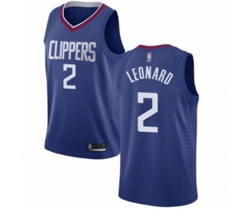 Women's Los Angeles Clippers #2 Kawhi Leonard Swingman Blue Basketball Jersey - Icon Edition