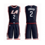 Women's Los Angeles Clippers #2 Kawhi Leonard Swingman Navy Blue Basketball Suit Jersey - City Edition