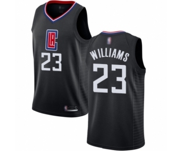 Women's Los Angeles Clippers #23 Lou Williams Authentic Black Basketball Jersey Statement Edition