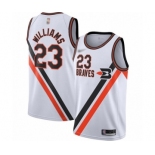 Women's Los Angeles Clippers #23 Louis Williams Swingman White Hardwood Classics Finished Basketball Jersey