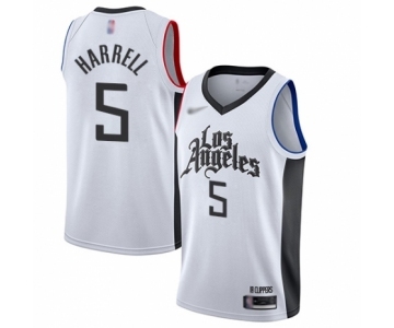 Women's Los Angeles Clippers #5 Montrezl Harrell Swingman White Basketball Jersey - 2019-20 City Edition