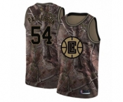 Women's Los Angeles Clippers #54 Patrick Patterson Swingman Camo Realtree Collection Basketball Jersey