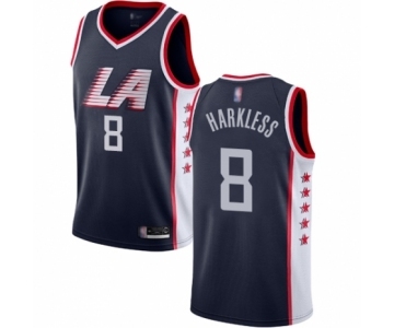 Women's Los Angeles Clippers #8 Moe Harkless Swingman Navy Blue Basketball Jersey - City Edition