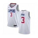 Women's Nike Los Angeles Clippers #3 Chris Paul Authentic White NBA Jersey - Association Edition