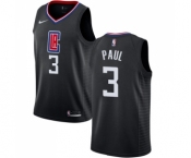 Women's Nike Los Angeles Clippers #3 Chris Paul Swingman Black Alternate NBA Jersey Statement Edition