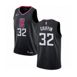 Women's Nike Los Angeles Clippers #32 Blake Griffin Authentic Black Alternate NBA Jersey Statement Edition