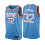 Women's Nike Los Angeles Clippers #32 Blake Griffin Swingman Blue NBA Jersey - City Edition