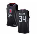 Women's Nike Los Angeles Clippers #34 Tobias Harris Swingman Black Alternate NBA Jersey Statement Edition