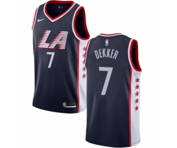 Women's Nike Los Angeles Clippers #7 Sam Dekker Swingman Navy Blue NBA Jersey - City Edition