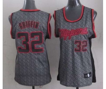 women nba los angeles clippers #32 griffin grey[static fashion swingman]