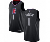 Youth Los Angeles Clippers #1 Jerome Robinson Swingman Black Basketball Jersey Statement Edition