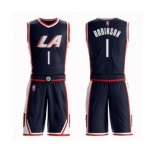 Youth Los Angeles Clippers #1 Jerome Robinson Swingman Navy Blue Basketball Suit Jersey - City Edition