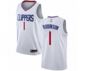 Youth Los Angeles Clippers #1 Jerome Robinson Swingman White Basketball Jersey - Association Edition