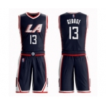 Youth Los Angeles Clippers #13 Paul George Swingman Navy Blue Basketball Suit Jersey - City Edition