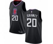 Youth Los Angeles Clippers #20 Landry Shamet Swingman Black Basketball Jersey Statement Edition