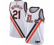 Youth Los Angeles Clippers #21 Patrick Beverley Swingman White Hardwood Classics Finished Basketball Jersey