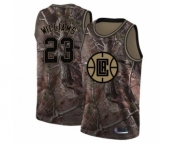 Youth Los Angeles Clippers #23 Lou Williams Swingman Camo Realtree Collection Basketball Jersey