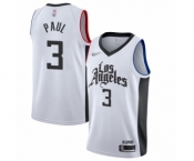 Youth Los Angeles Clippers #3 Chris Paul Swingman White Basketball Jersey - 2019-20 City Edition