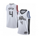 Youth Los Angeles Clippers #4 JaMychal Green Swingman White Basketball Jersey - 2019-20 City Edition