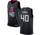 Youth Los Angeles Clippers #40 Ivica Zubac Swingman Black Basketball Jersey Statement Edition