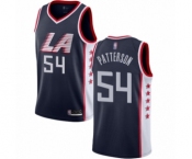 Youth Los Angeles Clippers #54 Patrick Patterson Swingman Navy Blue Basketball Jersey - City Edition